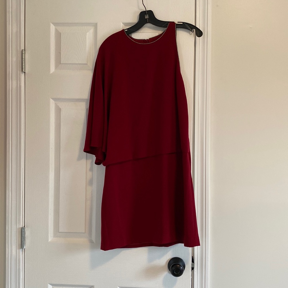 Halston Heritage red occasion dress